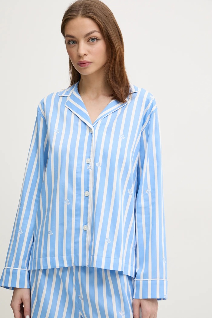 Odzież Lauren Ralph Lauren piżama ILN12400 niebieski