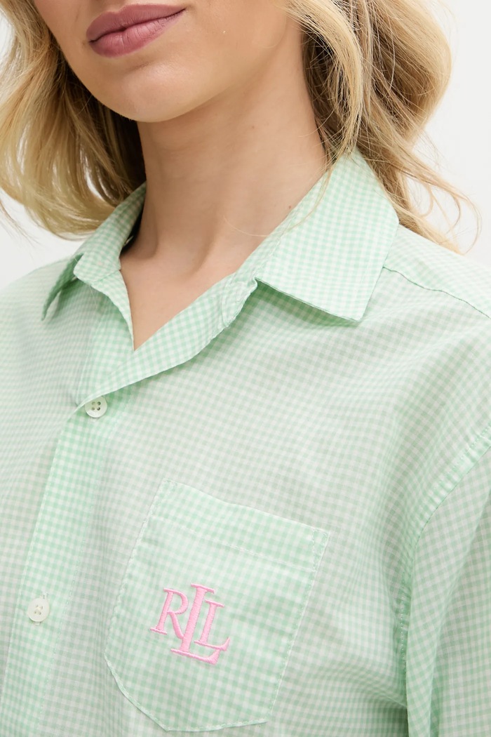 Lauren Ralph Lauren koszula nocna zielony ILN32415