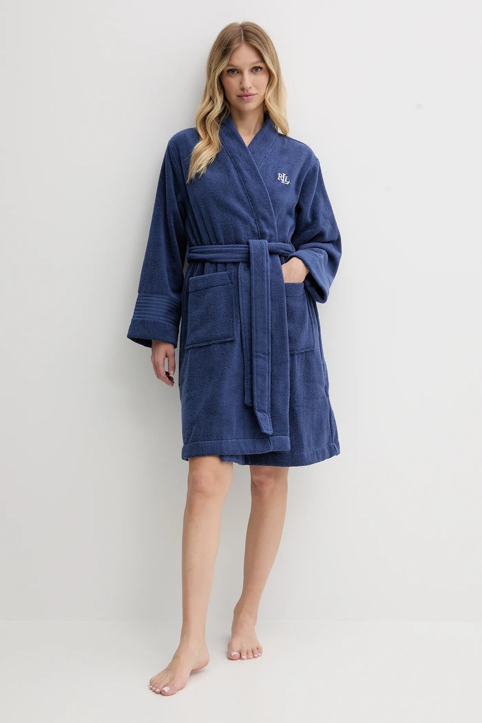 Lauren Ralph Lauren pamut köntös ILN42435 kék AW25