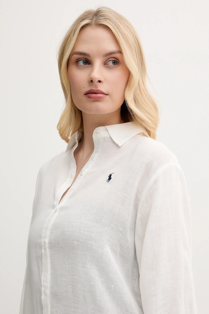 Polo Ralph Lauren cămașă de plajă pentru femei bej 21564377