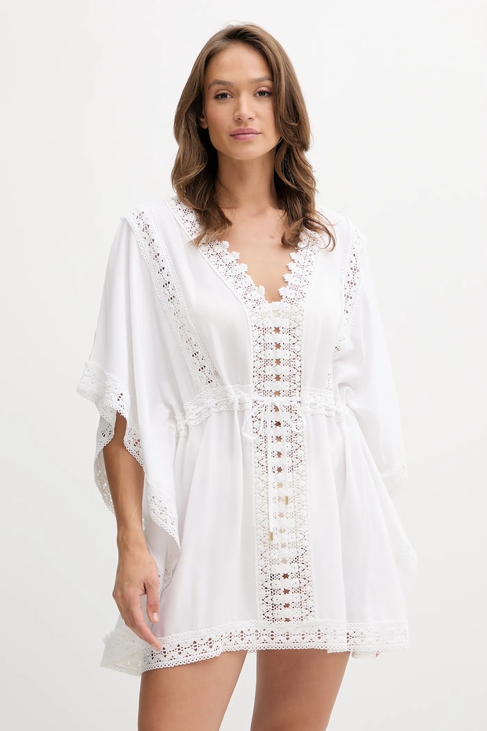 Melissa Odabash rochie de plaja imprimeu alb MO.EVIN