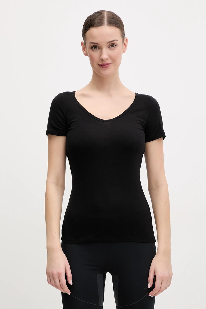 Icebreaker tricou funcțional Merino 150 Siren Sweetheart Planet friendly negru IB1030620011
