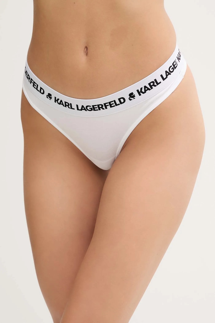 Tangá Karl Lagerfeld LOGO THONG tangá biela A1W47008