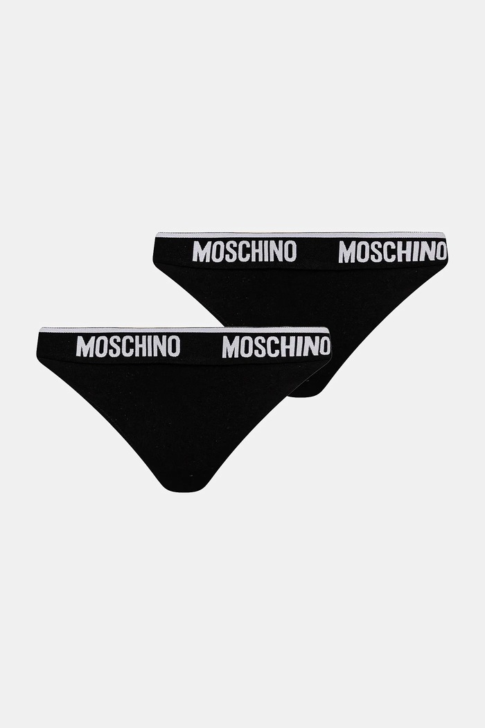 Gaćice Moschino Underwear 2-pack pletivo crna 1390.4406