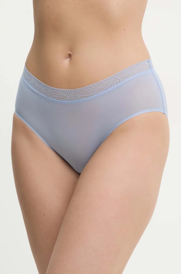 Gaćice Chantelle SOFT STRETCH pletivo plava C11G40.01A