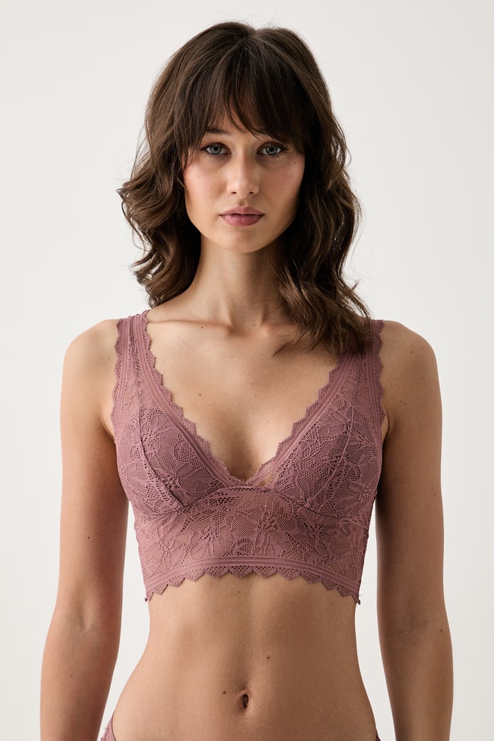 Chantelle biustonosz koronkowy Floral Touch różowy C94270