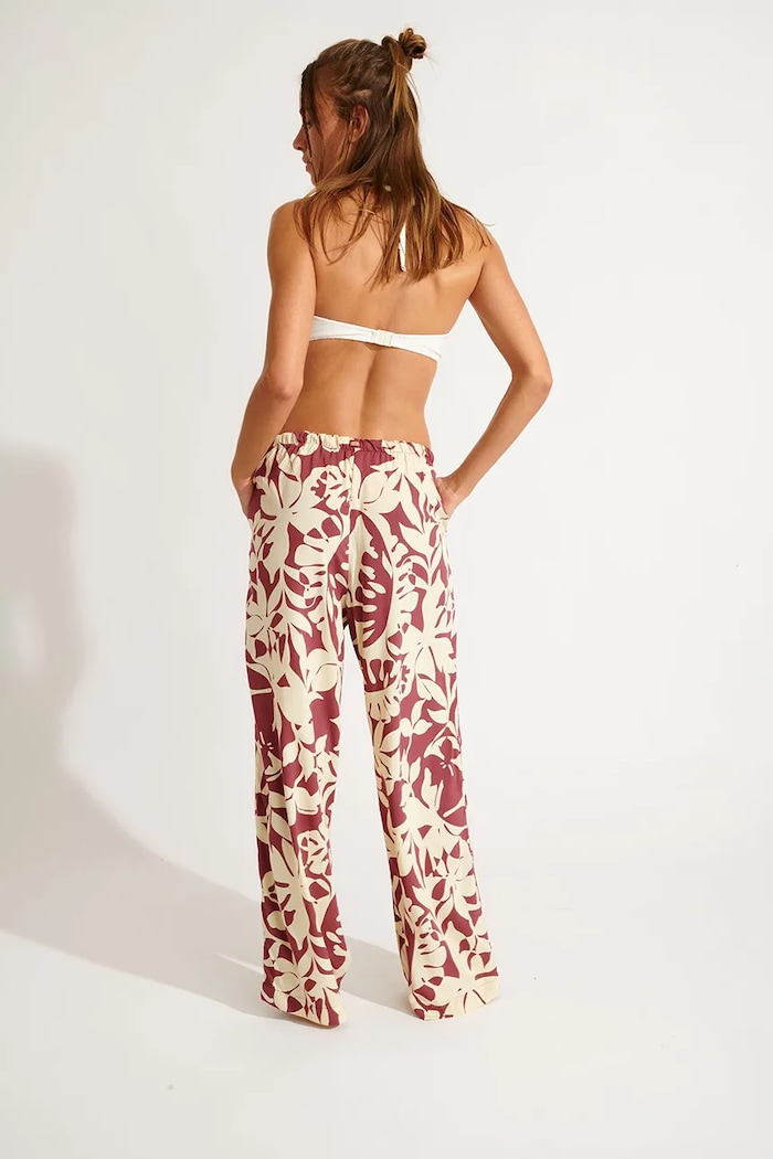 Plážové nohavice Banana Moon Sarong OKEAH.SARONG burgundské SS26