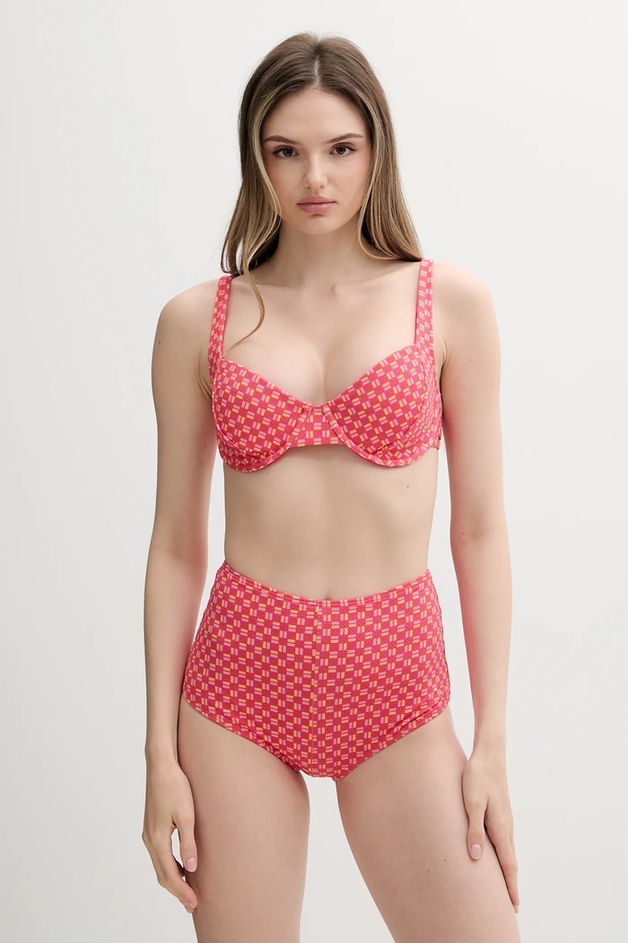 Bikini top Rip Curl 0NDWSW ροζ SS25