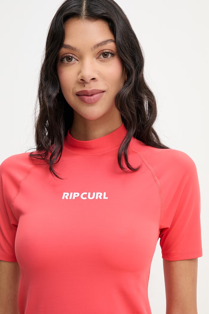 Odzież Rip Curl t-shirt kąpielowy damski 17NWRV czerwony