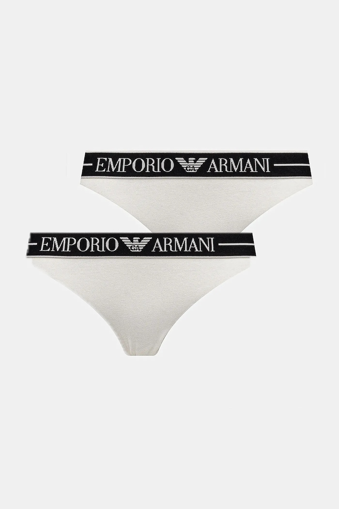 Emporio Armani Underwear figi 2-pack dzianina beżowy EW000403.AF10881