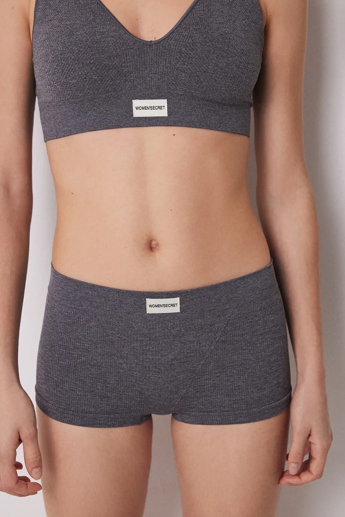 Boxerky women'secret kalhotky šedá 5129132