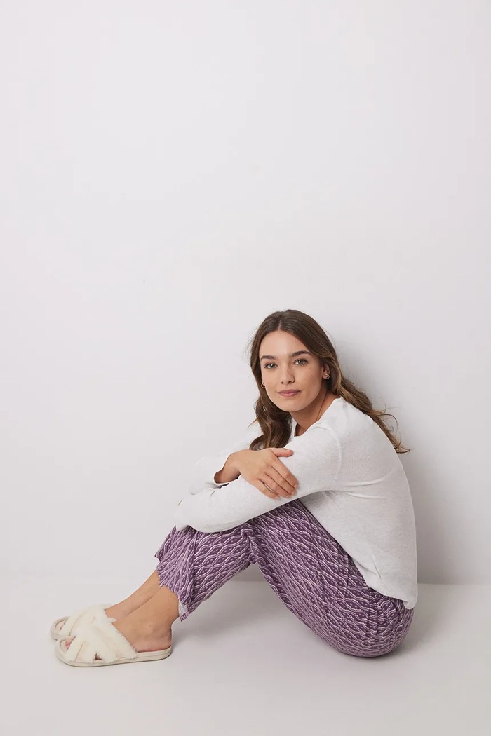 Spodnji del pižame women'secret vijolična 3709650