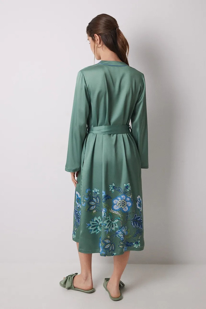 women'secret accappatoio 2539002 verde SS25