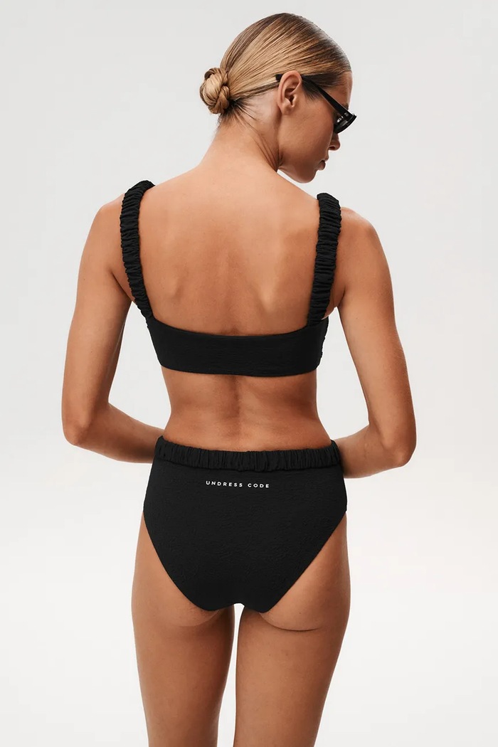 Undress Code chiloți de baie Good Luck Charm Bikini Bottom Plain 785 negru SS25