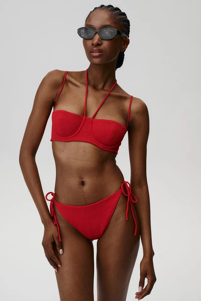 Undress Code chiloți de baie Set Free Bikini Bottom rosu 953