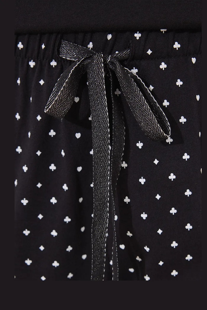 Pamučna pidžama women'secret crna 3139872