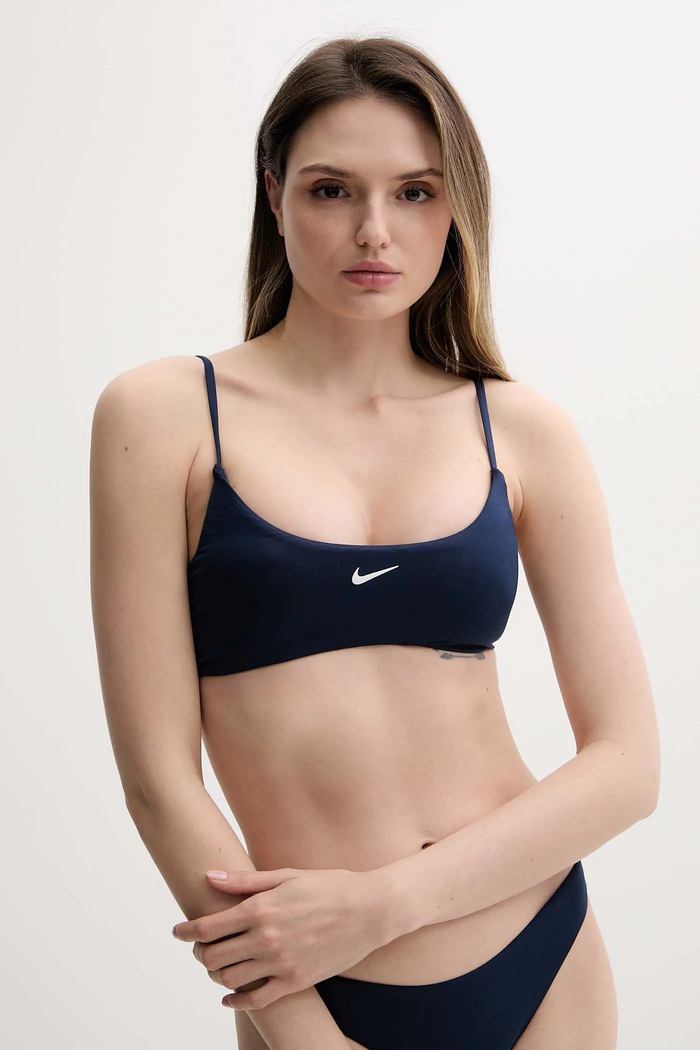 Nike costum de baie din două piese pentru femei NESSF243 bleumarin SS26