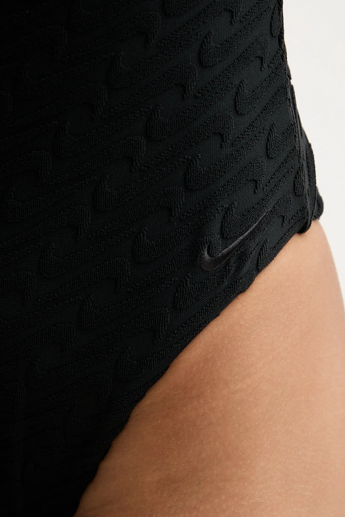 Nike jednodielne plavky dámske čierna NESSF252