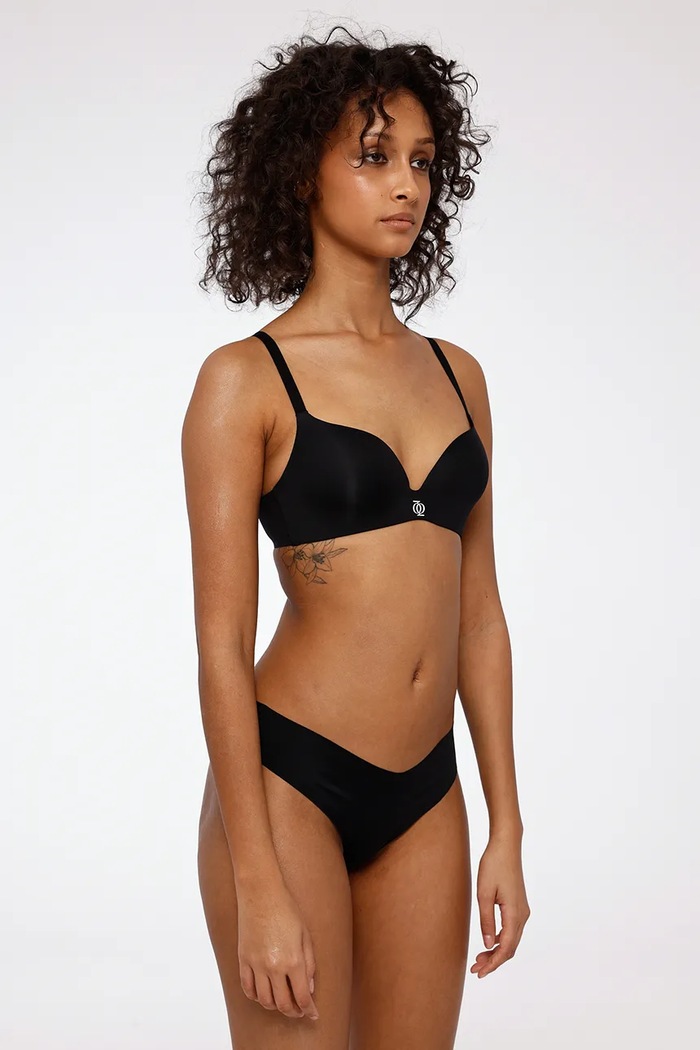 Modrček GOD SAVE QUEENS TEARDROP BRA GSQ.135.116 črna SS25
