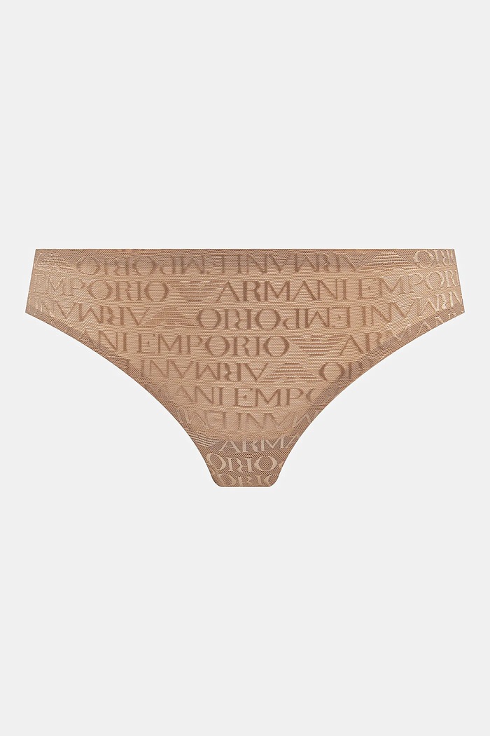 Kalhotky brazilky Emporio Armani Underwear 2-pack EW000402.AF10880 béžová SS25