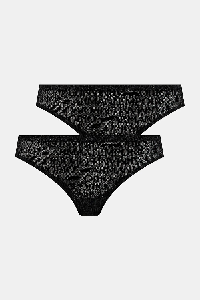 Emporio Armani Underwear brazyliany 2-pack tkanina czarny EW000402.AF10880