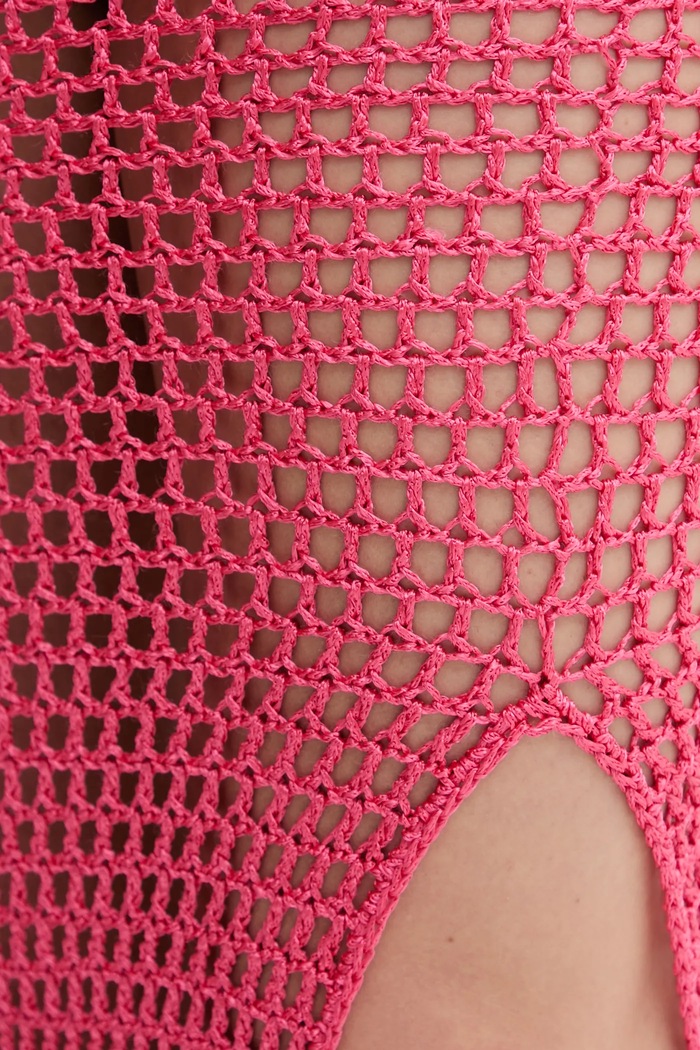 Hodvábna plážová sukňa Paola ružová SS25SPF