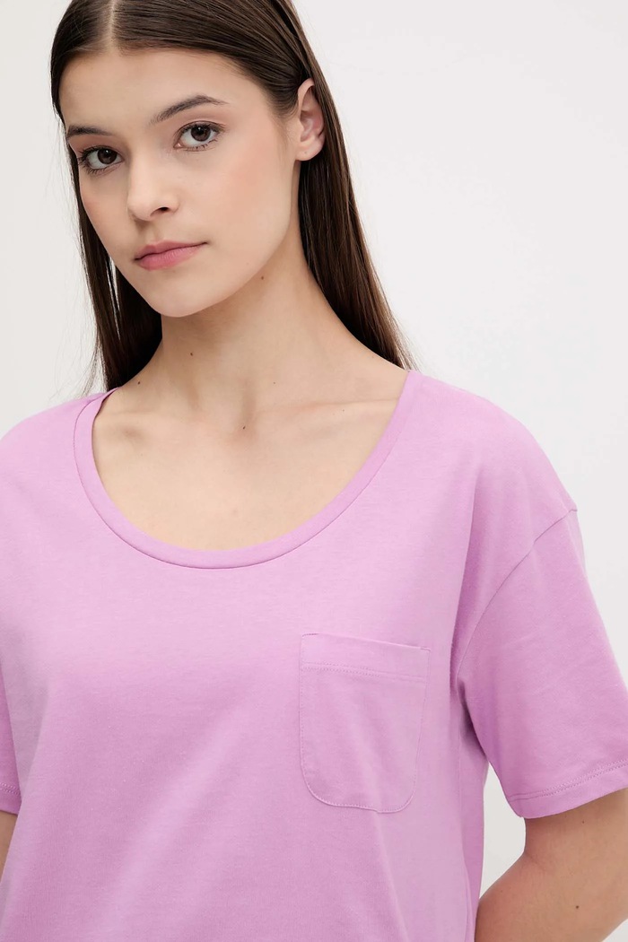 Îmbrăcăminte United Colors of Benetton tricou de pijama din bumbac 30963M07U violet