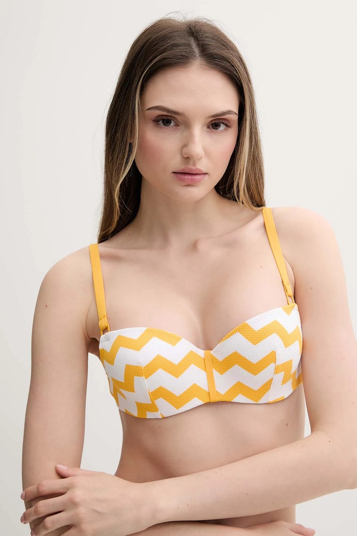 Chantelle top bikini TOTEM top giallo C17RN5