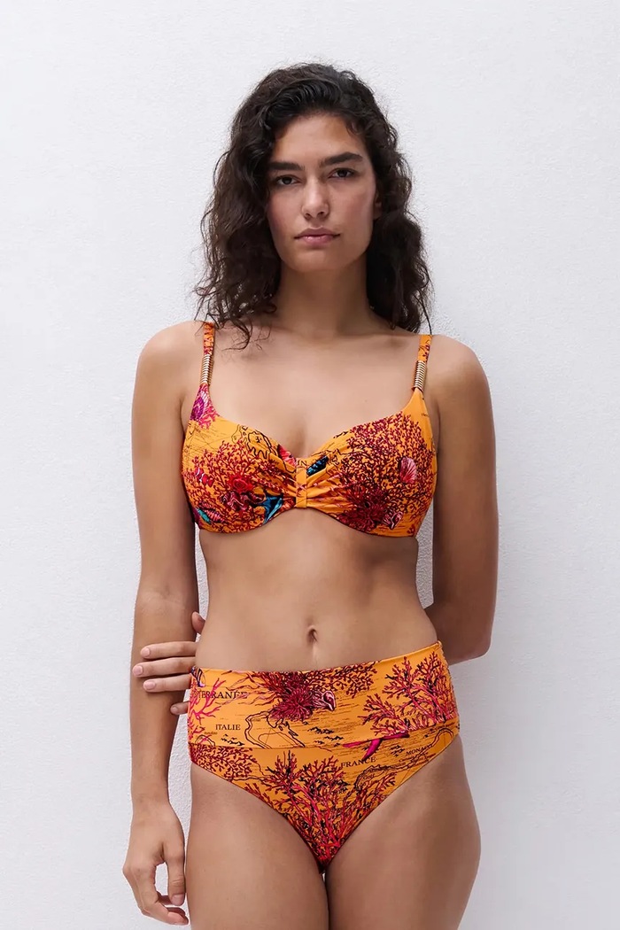 Chantelle sutien de baie ICON C16VM0 portocaliu SS26