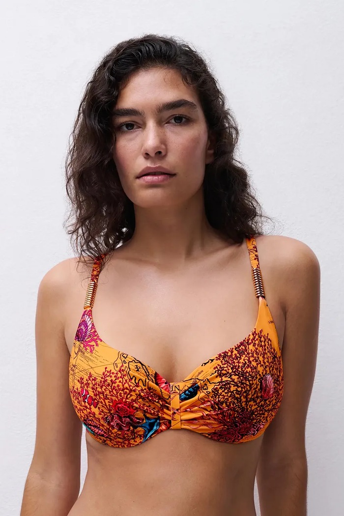 Chantelle sutien de baie ICON C16VM0 portocaliu