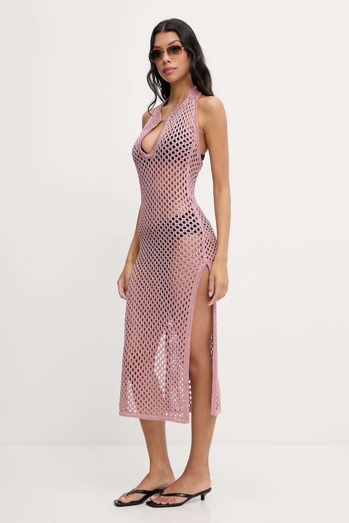 Chantelle rochie de plajă pentru femei metalică C22RW0 roz SS26
