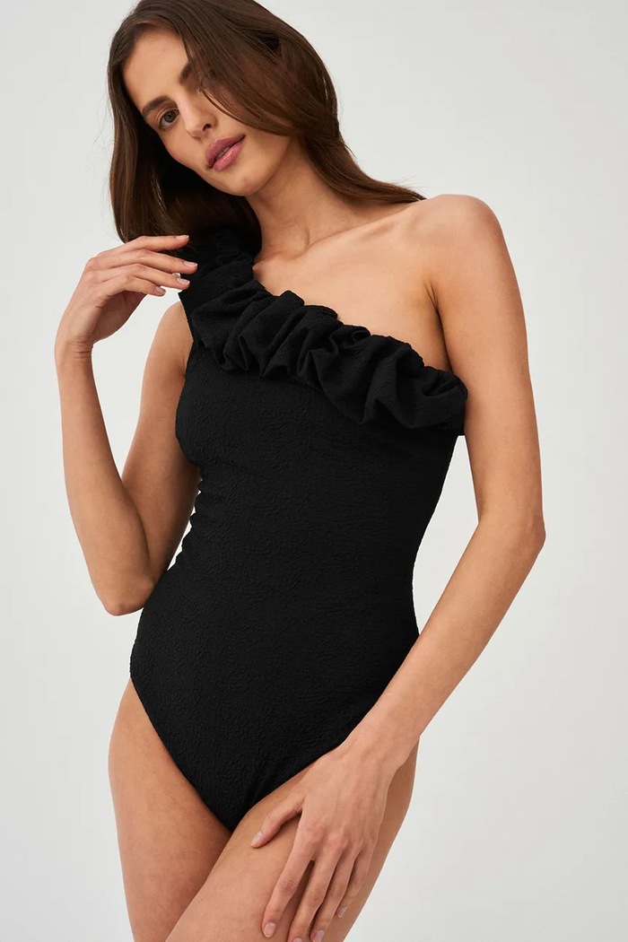 Jednodielne plavky Undress Code bez kostíc čierna 790