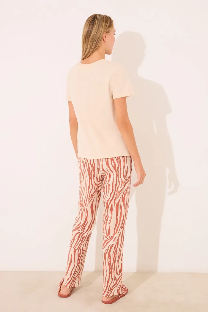 women'secret piżama bawełniana The Lion King 3139907 beżowy