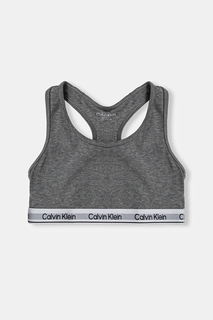 Dětská podprsenka Calvin Klein Underwear 2-pack šedá G80G800742.PPYA