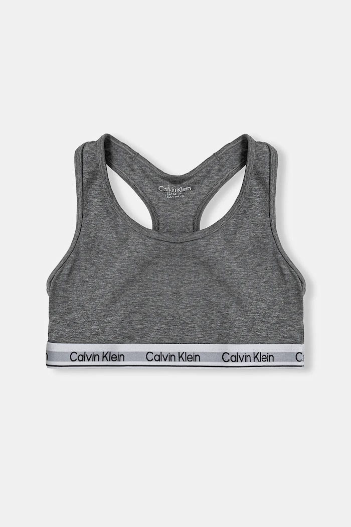 Dětská podprsenka Calvin Klein Underwear 2-pack šedá G80G800742.PPYA