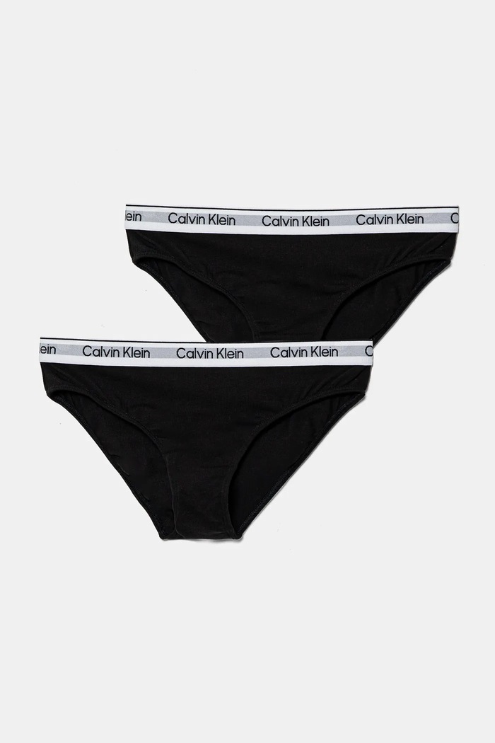 Παιδικά εσώρουχα Calvin Klein Underwear 2-pack μελανζέ μαύρο G80G800726.PPYA
