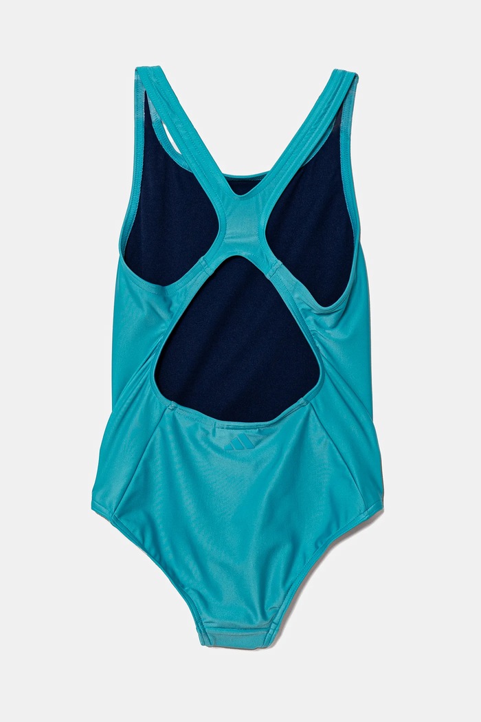 adidas Performance jednoczęściowy strój kąpielowy dziecięcy JJ0431 turkusowy SS25