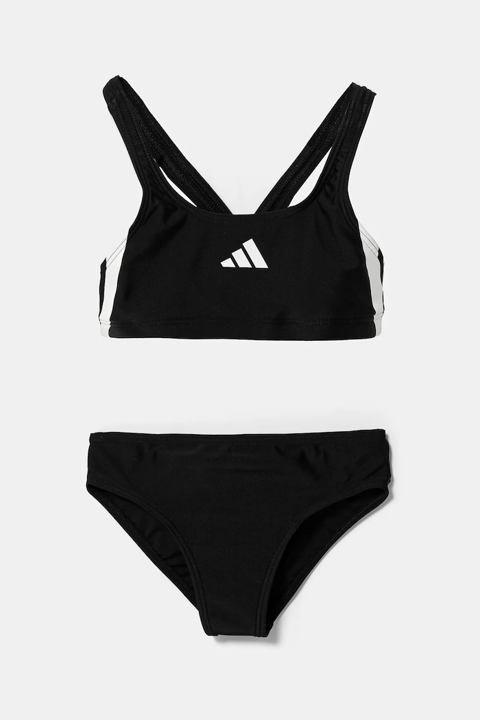 Детский раздельный купальник adidas Performance узор чёрный JN6581
