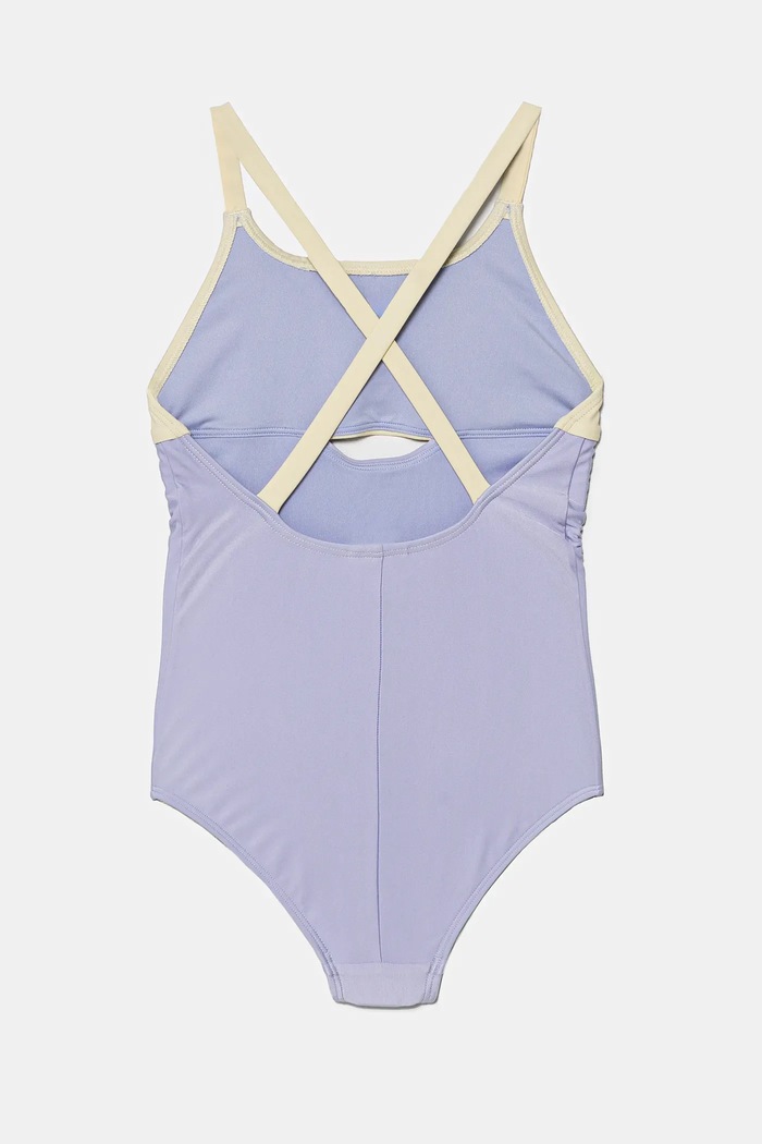 Суцільний дитячий купальник adidas Performance JG3546 фіолетовий SS25