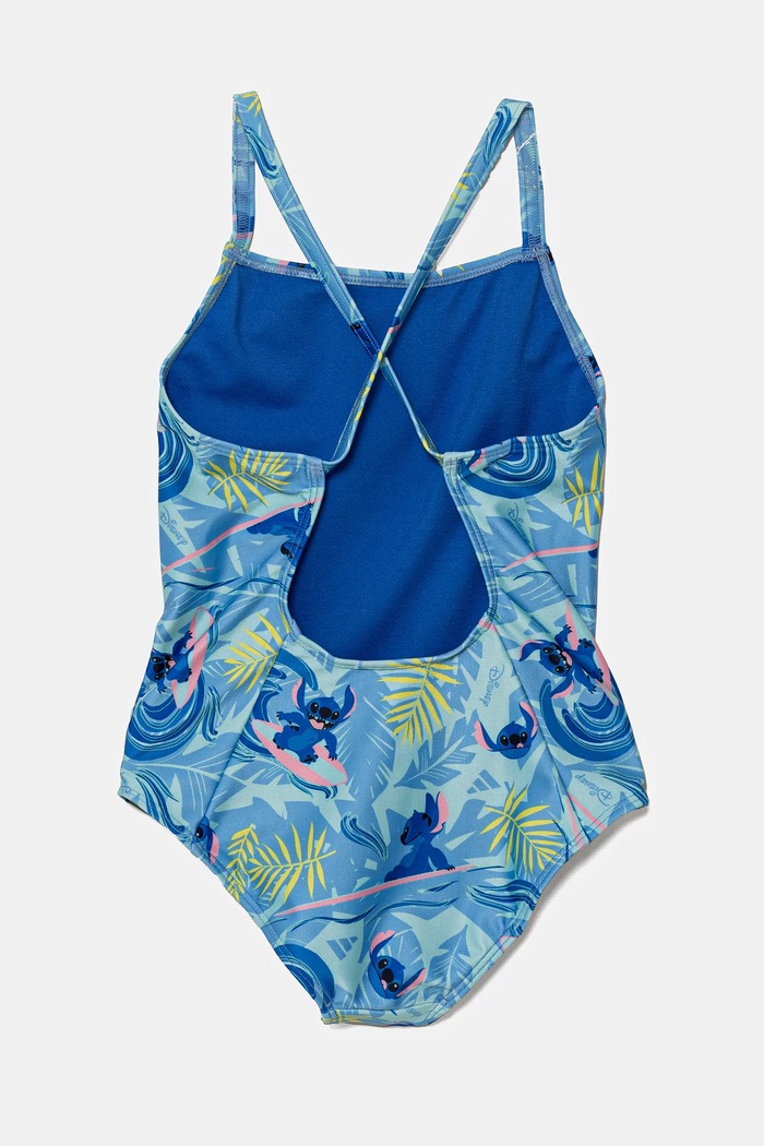 adidas Performance jednoczęściowy strój kąpielowy dziecięcy x Disney JF8440 niebieski SS25