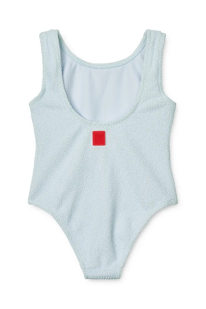 Dziewczynka Liewood jednoczęściowy strój kąpielowy dziecięcy Bianco Swimsuit LW19671 niebieski