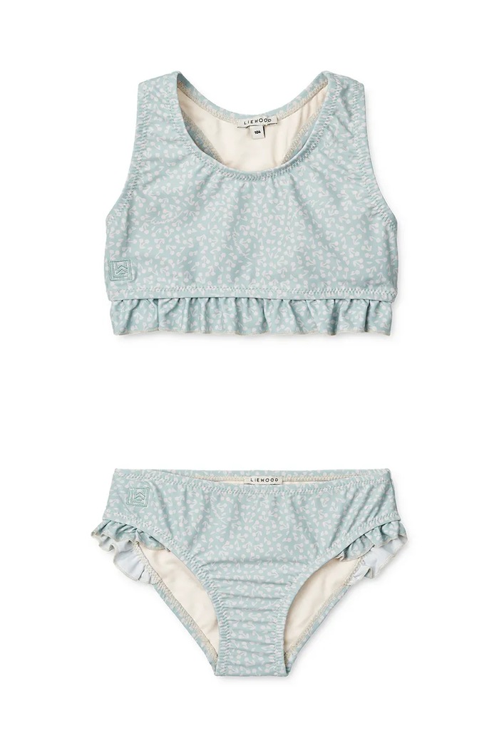 Liewood kétrészes gyerek fürdőruha Bellamy Bikini Set LW19755 kék SS25