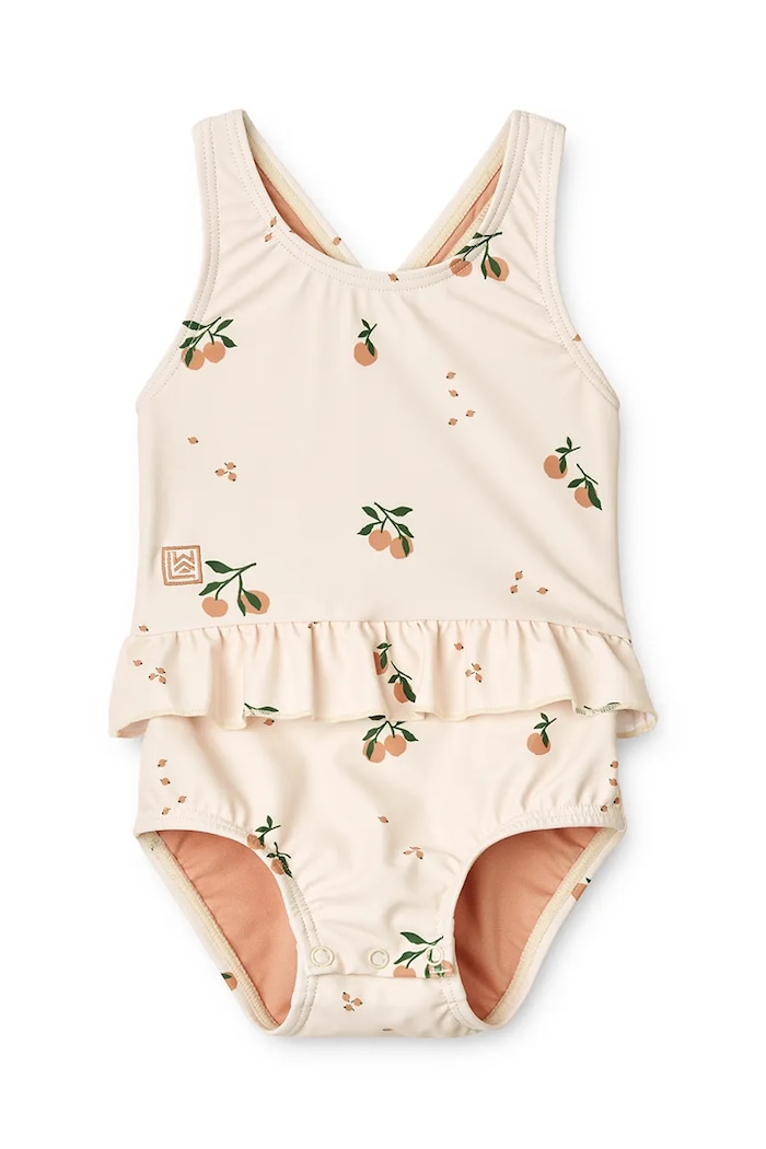 Jednodílné plavky pro miminko Liewood Amina Baby Printed Swimsuit měkké béžová LW19981