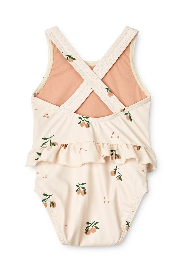 Jednodílné plavky pro miminko Liewood Amina Baby Printed Swimsuit LW19981 béžová SS25