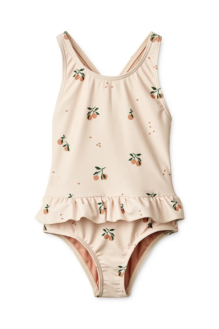 Jednodílné dětské plavky Liewood Amara Printed Swimsuit měkké béžová LW19983