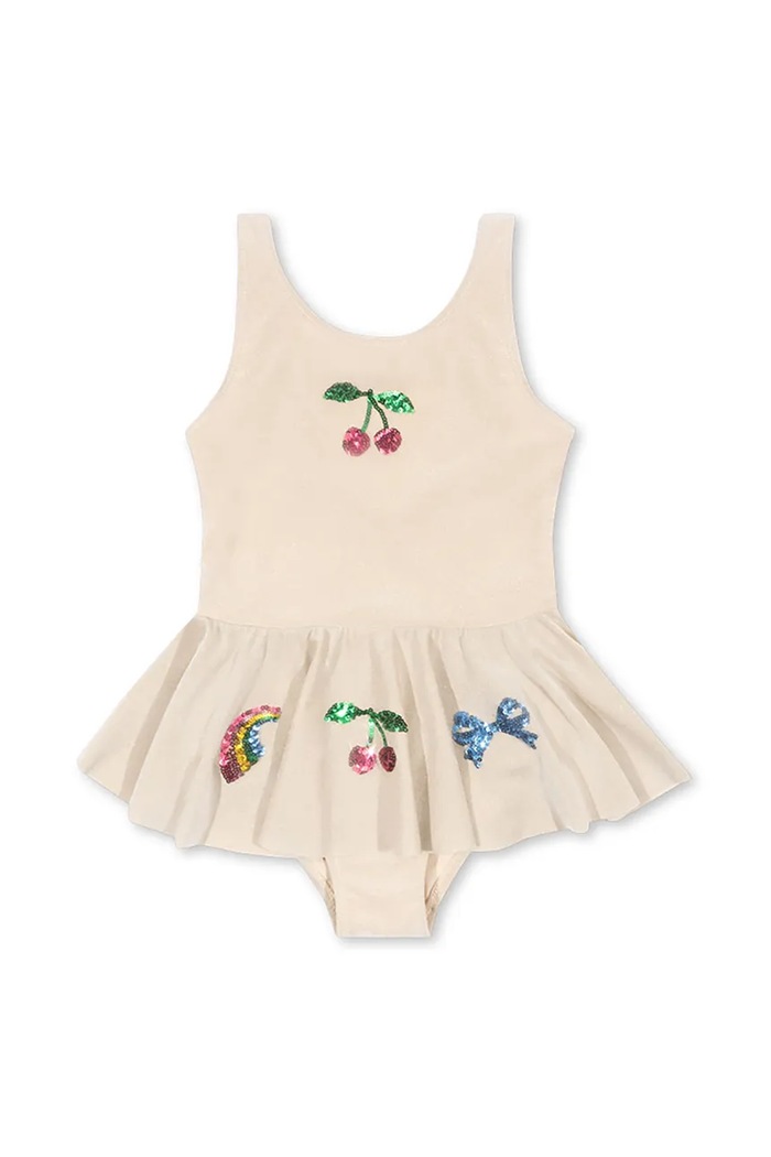 Konges Sløjd jednoczęściowy strój kąpielowy dziecięcy BEATRICE SWIMSUIT KS102638 beżowy SS25