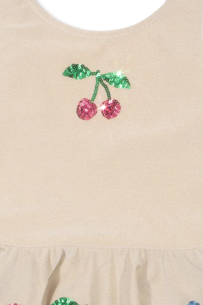 Konges Sløjd jednoczęściowy strój kąpielowy dziecięcy BEATRICE SWIMSUIT beżowy KS102638