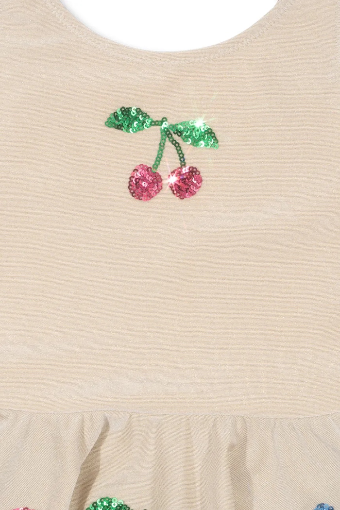 Konges Sløjd jednoczęściowy strój kąpielowy dziecięcy BEATRICE SWIMSUIT beżowy KS102638