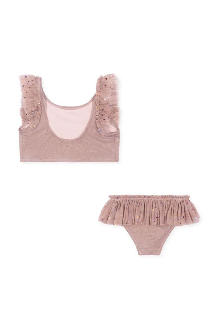 Konges Sløjd costum de baie pentru copii din două piese SPARKY BIKINI KS102855 roz SS25