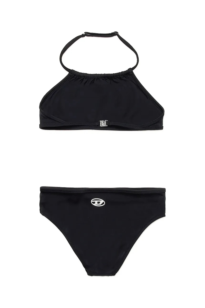 Dječji dvodijelni kupaći kostim Diesel MLEAX SWIMSUIT J02299 crna SS25